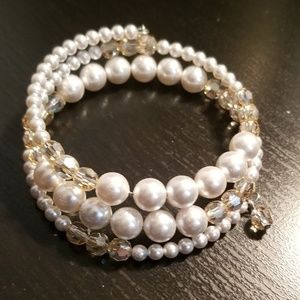 NWOT Pearl Wrap Bracelet
